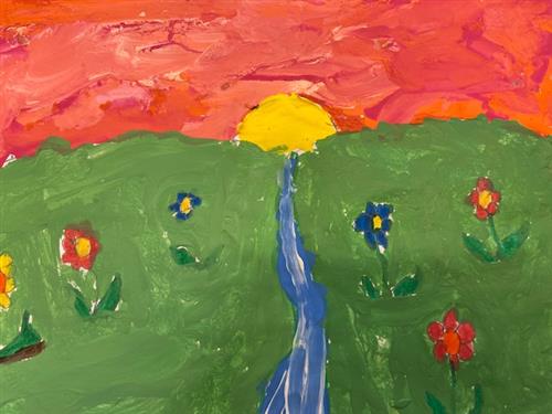 3rd Grade- Painted Sunset